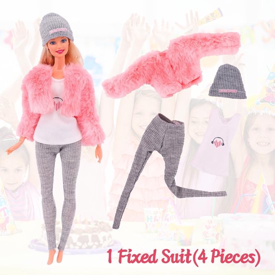 Poppen Kleding Set - Poppen Accessoires - Kinderspel - Ruime Collectie - Voor Poppen 30cm - Meerdere Kleuren — afbeelding 5