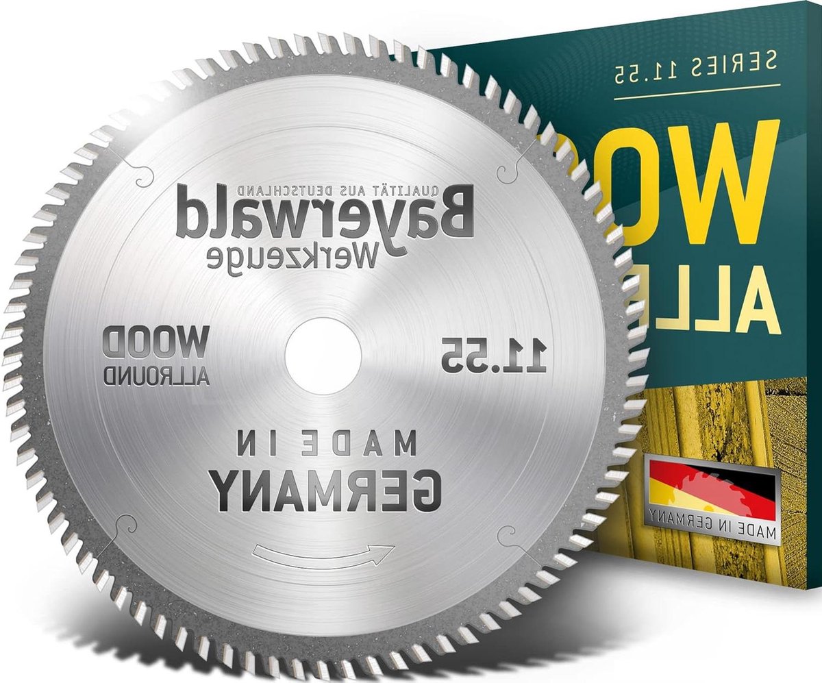 Tafelcirkelzaagblad - Zaagblad Hout - Precisie Zaagsneden - Hardmetalen Wisseltand - Ø 250 mm - Zilver