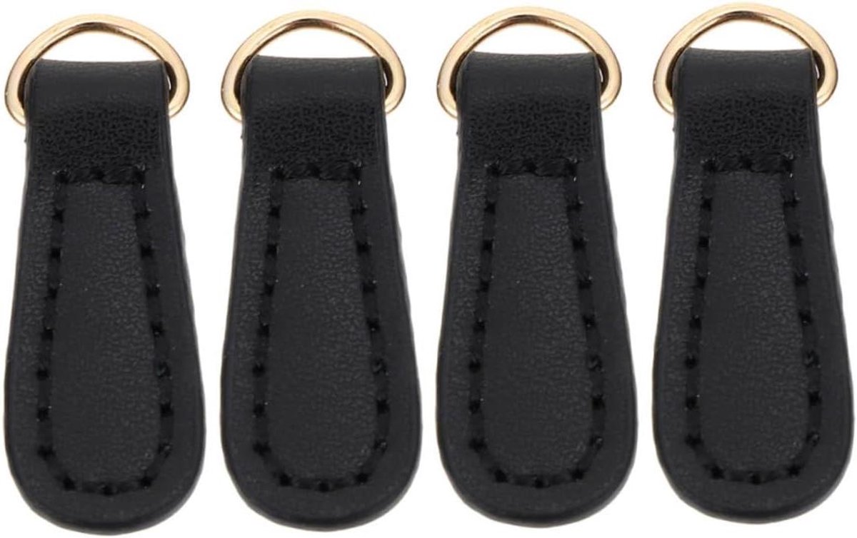 Rits Accessoires - Rits Vervanging - Tassen Repareren - Handgestikte Kwaliteit - 4 Stuks - Zwart