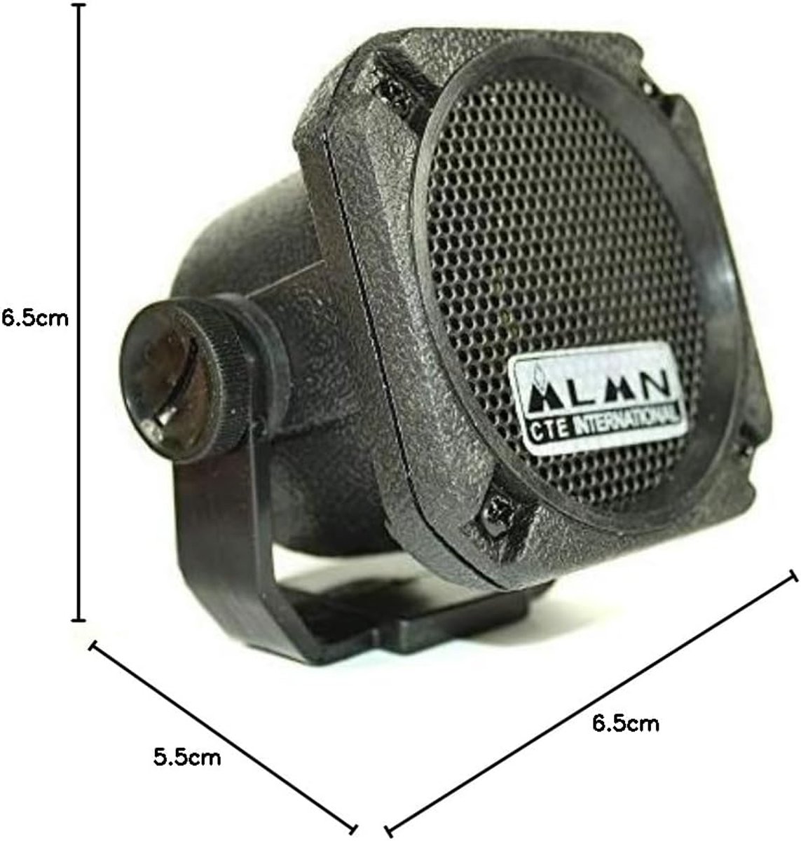 Externe luidspreker - Draadloze speaker - CB radio communicatie - Verbeterde geluidskwaliteit - 65 x 55 x 65 mm - Zwart