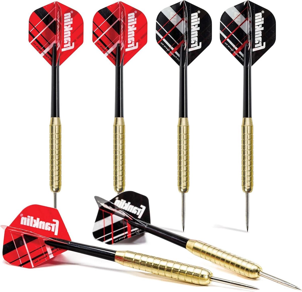 Stalen Tip Darts - Dartpijlen Set - Pub Darts Spelen - Verwijderbare Nylon Schachten - 18 Gram - Rood/Zwart