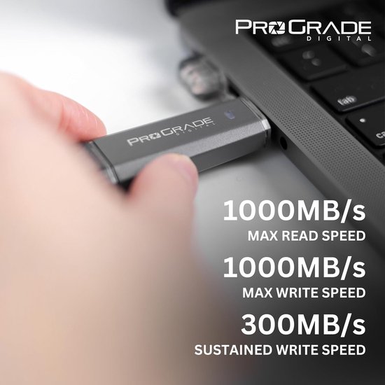Externe SSD - Draagbare Opslag - Snelle Data Overdracht - IP65 Waterbestendig - 1TB - Grijs — afbeelding 4