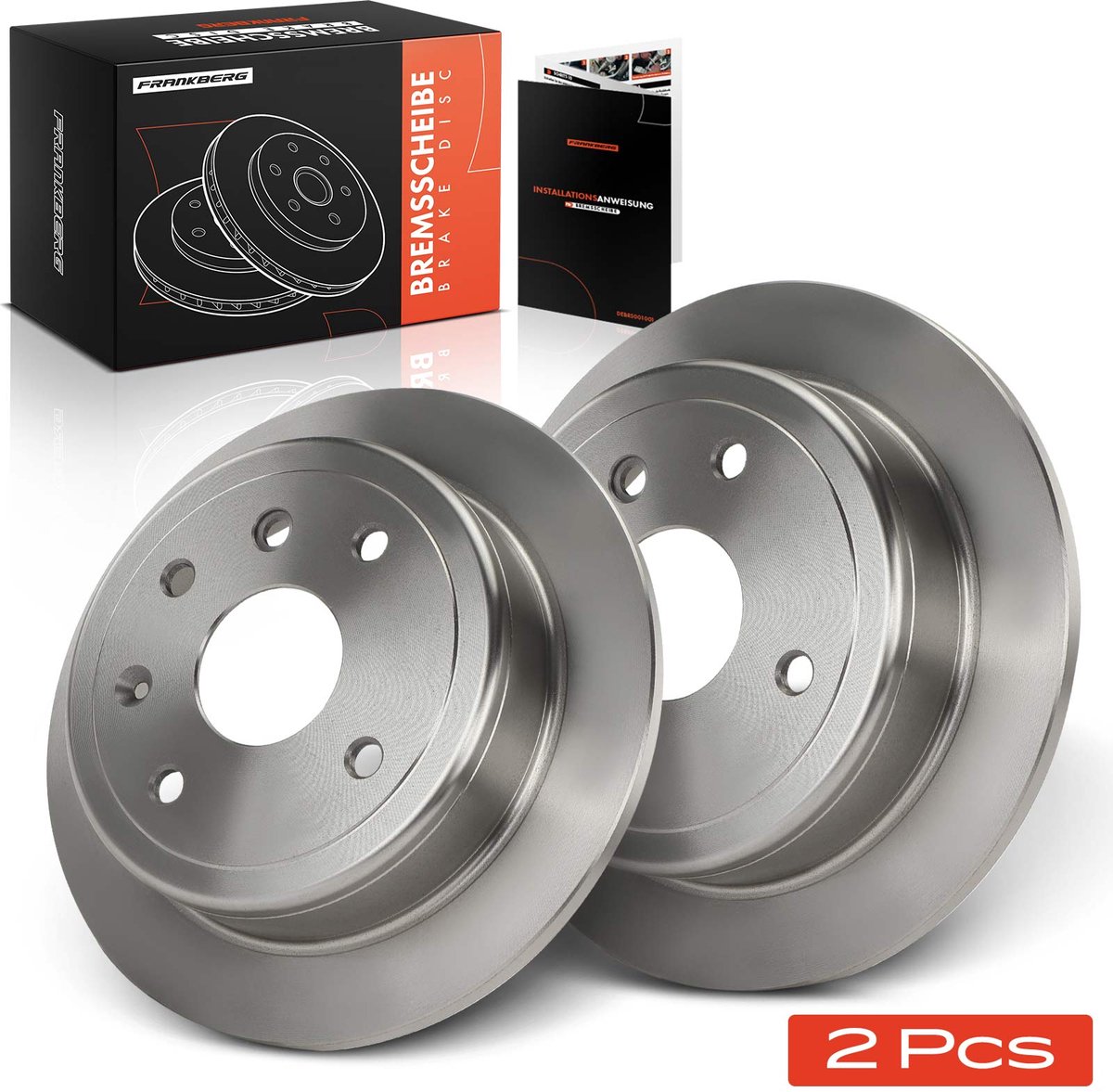 Frankberg 2x Remschijven Achteras voor Chevrolet