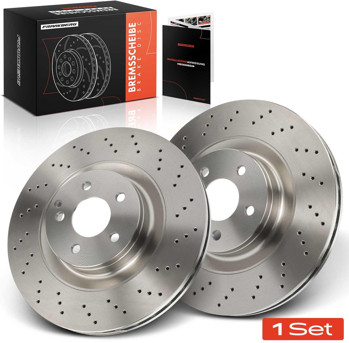 Frankberg 2x Remschijf Vooras voor Benz W211 S211 V221 W221 C216 R230
