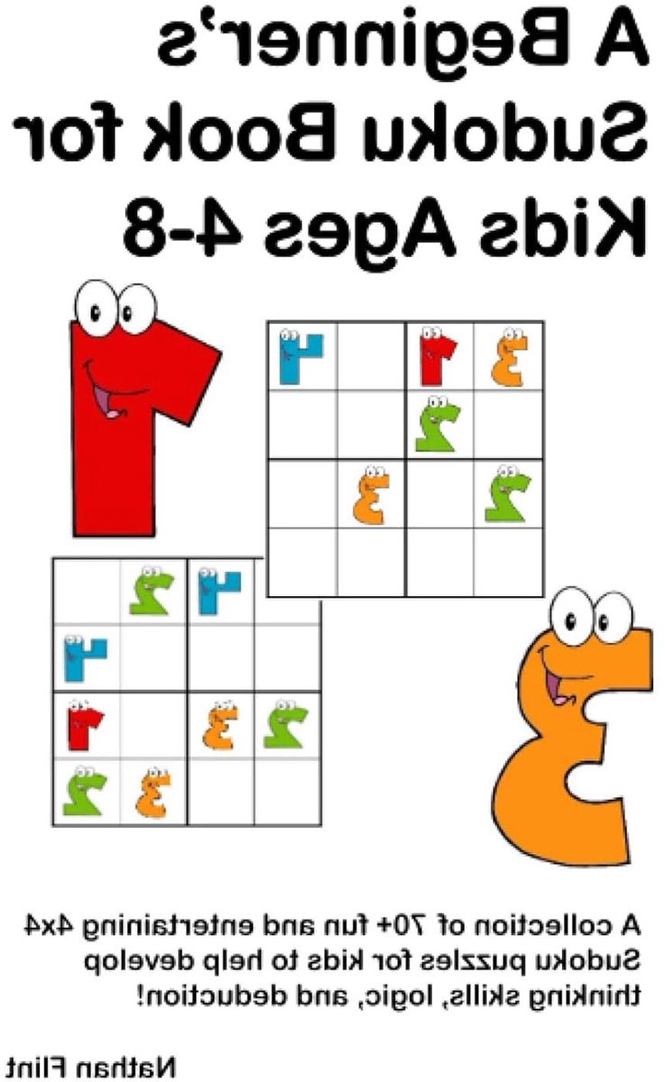 Sudoku Boek Kinderen - Logica Puzzels - Denkvaardigheid Ontwikkelen - 70+ Puzzels - 12.7 x 20.32 cm - Niet gespecificeerd