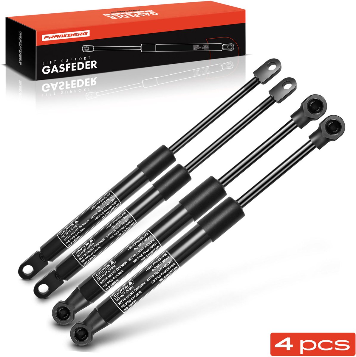 Frankberg 4x gasveer kap achterklep voor Fiat Barchetta 1995-2005