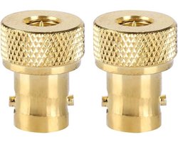 EGoods - BNC naar SMA RF-adapter 2 stuks voor antennes, coaxkabel en draadloze LAN-verbindingen
