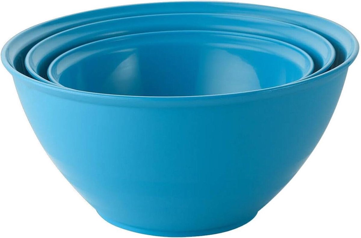 Mengkom Keuken - Salade Kom - Ingrediënten Mengen - Vaatwasser Magnetronbestendig - 2.2 Liter - Blauw