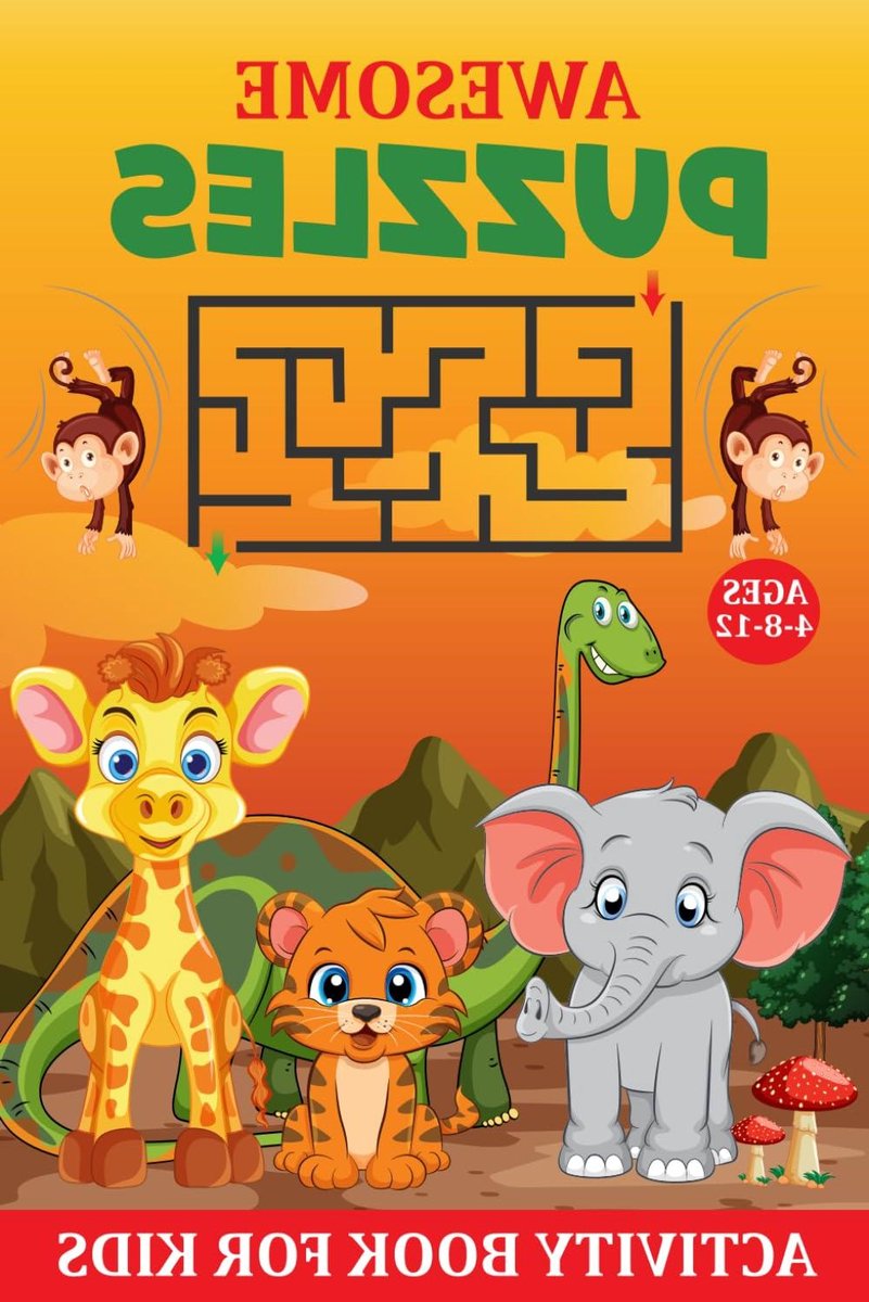 Puzzelboek Kinderen - Activiteitenboek Slimme Kids - Hersenen Trainen - Veelzijdige Puzzels - 86 Pagina's - Geen