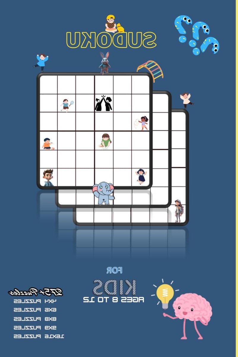 Sudoku Puzzelboek Kinderen - Logica Spelletjes - Hersenen Trainen - Meer dan 275 Puzzels - 15 x 23 cm