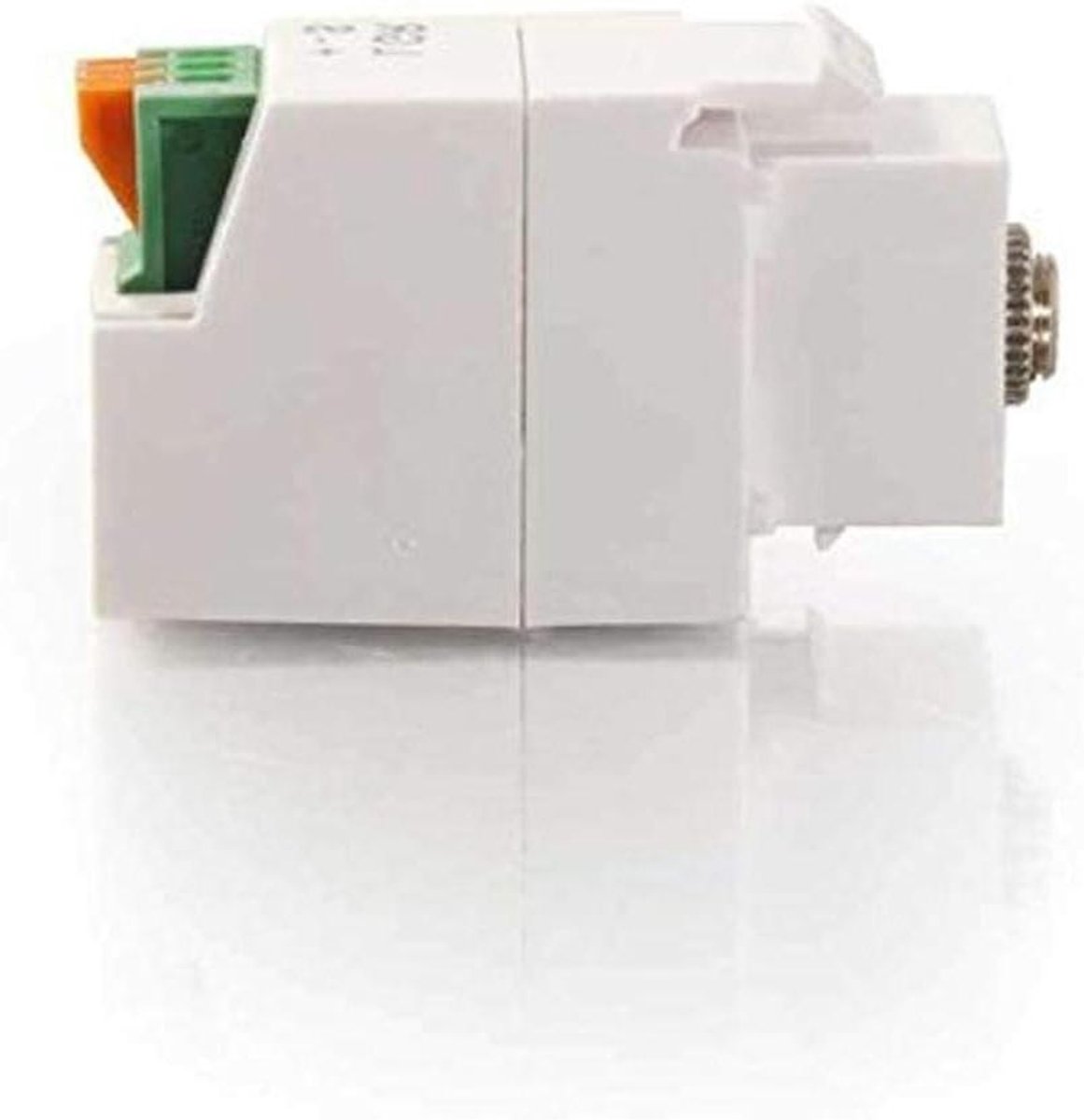 Keystone Adapter - 3.5mm Module - Audio Verbindingen - 3-Conductor Stereo - 3.5 mm - wit