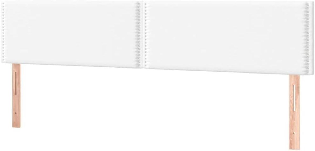 Hoofdborden Set - Bedhoofden Houten - Slaapkamer Aankleden - In Hoogte Verstelbaar - 100x88 cm - Wit