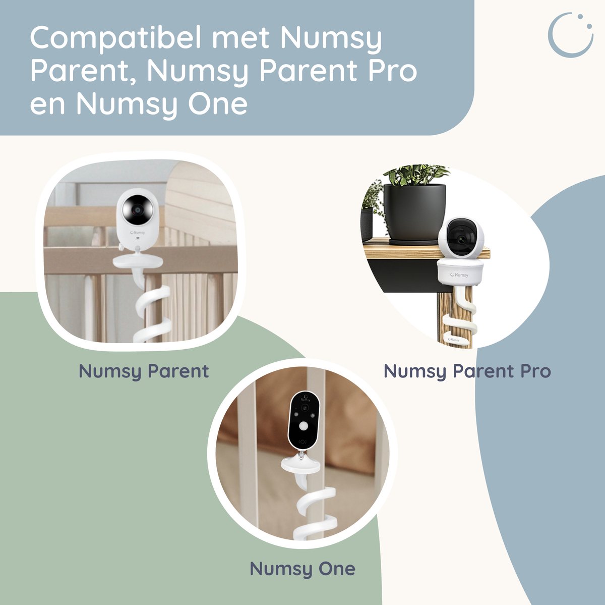 Numsy Flexibele Babyfoonhouder voor Camera - afbeelding 2
