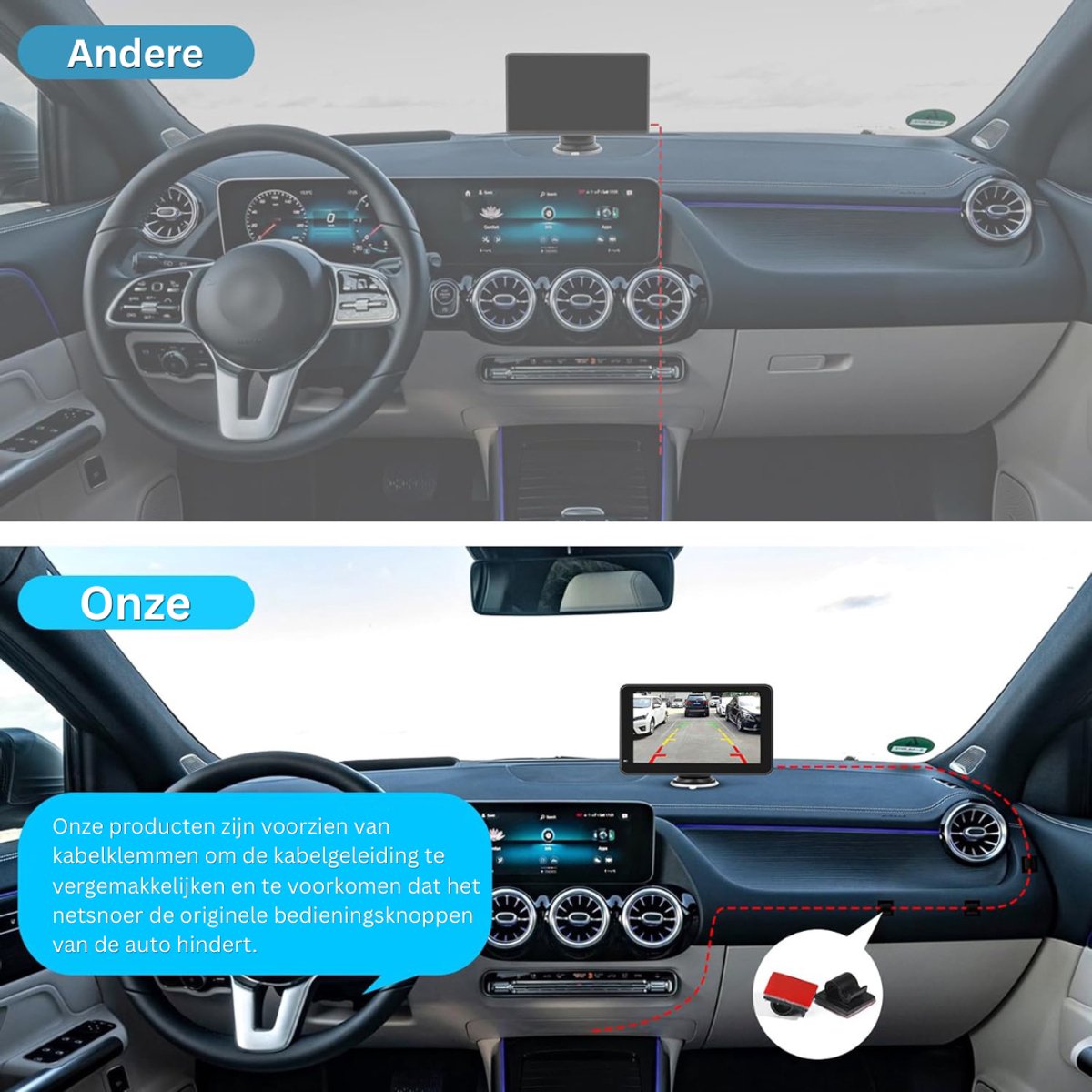 VLSelect®Carplay Scherm - Android Auto - Navigatiesysteem - 7 Inch