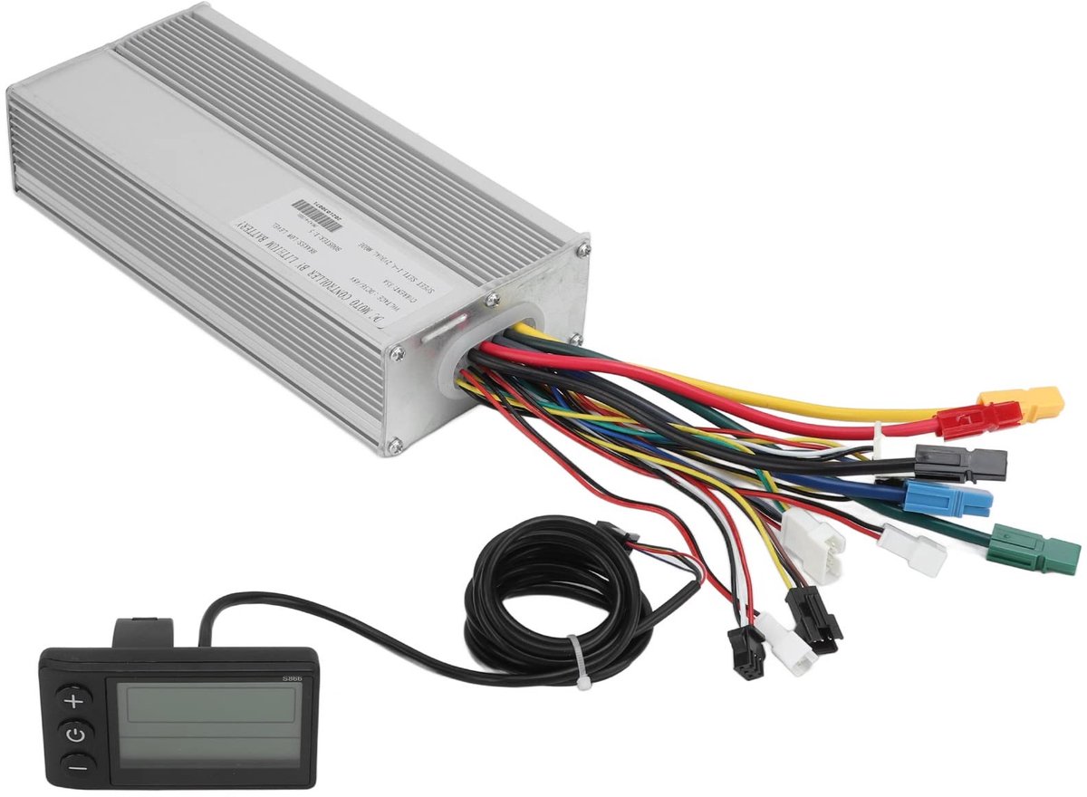 aladdien - Motorcontroller - Elektrische Fietsconversiekit - Professionele Scooteraccessoire - 1500W - Borstelloze Controller - Geschikt voor Mounta..