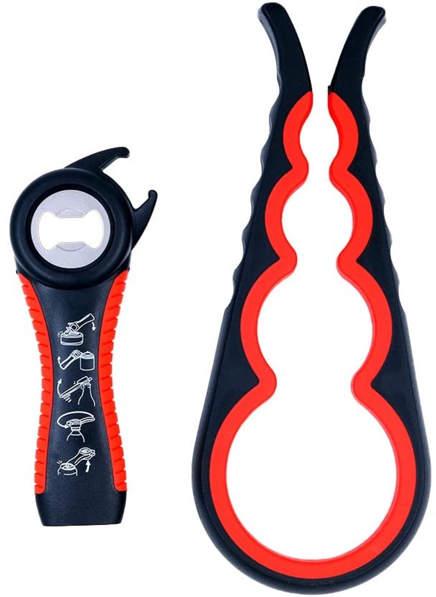 aladdien - Potopener - Ergonomisch - Multifunctioneel - Siliconenhandvat - Geschikt voor ouderen - Handmatige opener