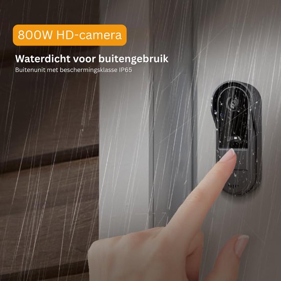 VLSelect®Deurbel Met Camera - Videocamera - Slimme Deurbel - Met Scherm van Merkloos — afbeelding 3