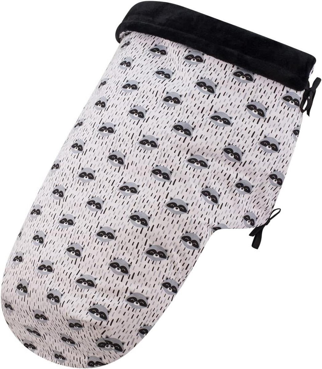 Voetenzak Kinderwagen - Baby deken - Warmhouden Baby - Dubbele Voering - 80x56 cm - Raccoon