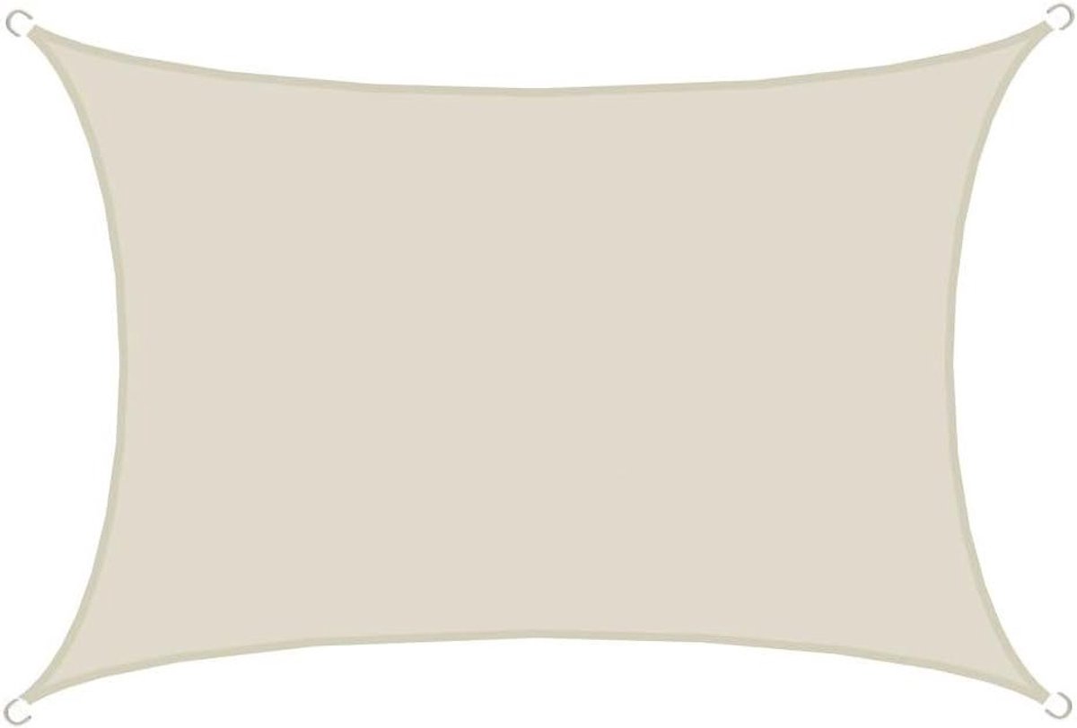 Schaduwzeil Luifel - Zonnezeil Terrasoverkapping - UV Bescherming Buiten - Waterafstotend Polyester - 3x4m - Beige