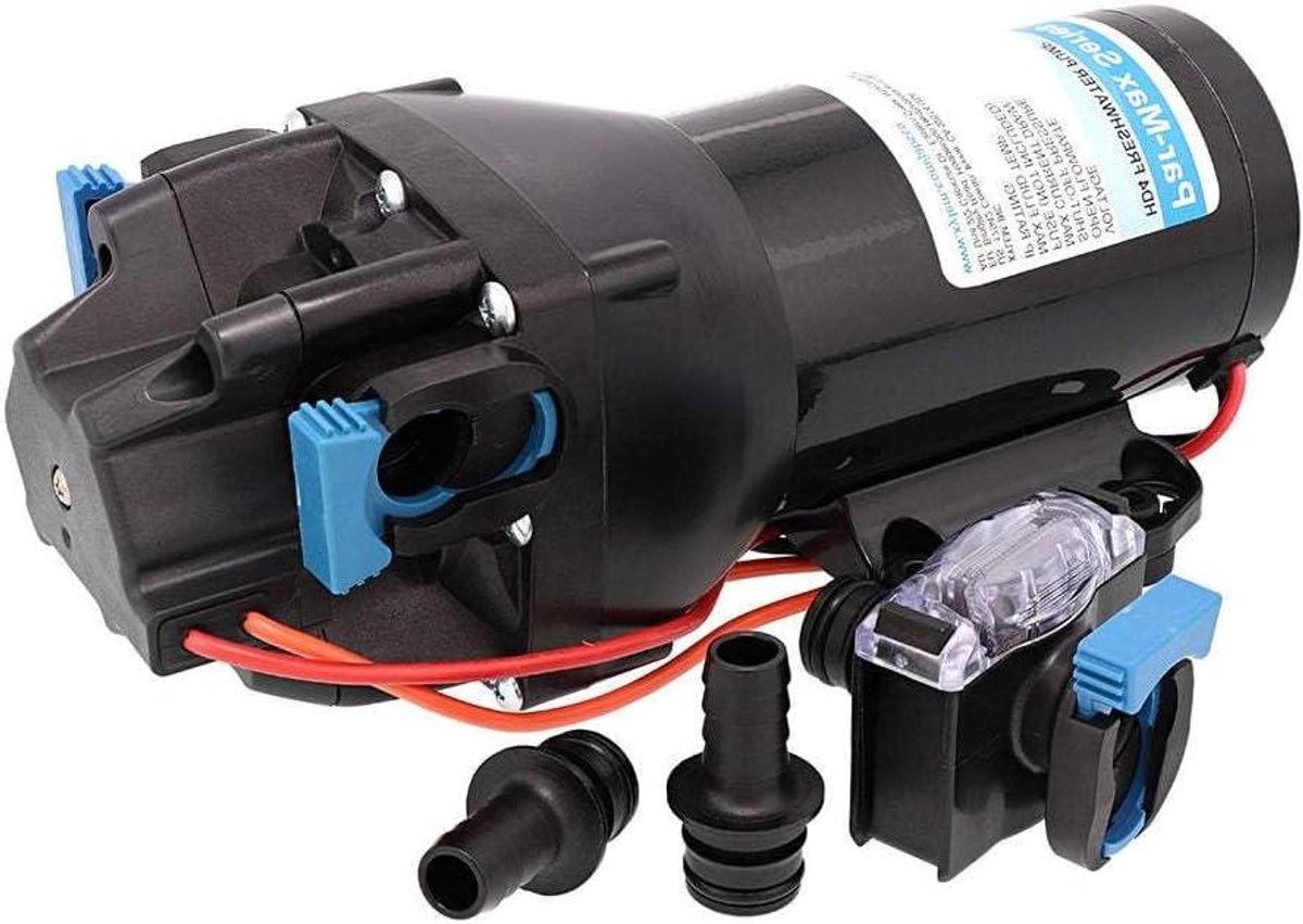 Drinkwaterpomp - Boiler pomp - Watersport - Zelfaanzuigend - 24 Volt - Zwart