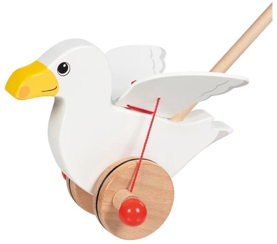 Goki Push-along seagull Jonas H= 19 cm van goki — afbeelding 2