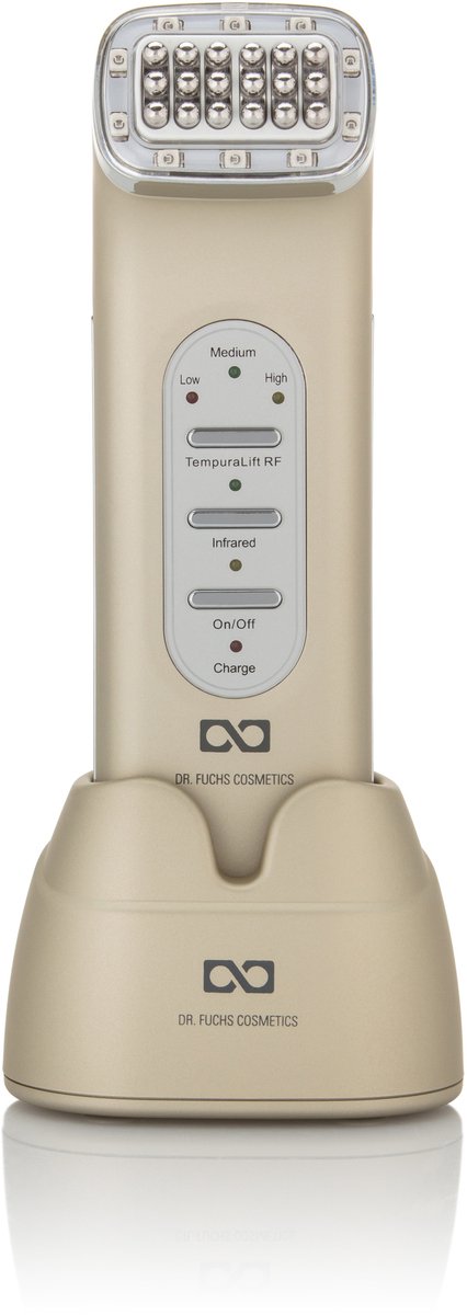 Dr Fuchs Tempura Lift RF - Huidverjongingsapparaat - Skin Care - Rood licht therapie - Facelift Apparaat - Professionele Anti Aging Radiofrequentie Behandeling voor Thuis - Microcurrent - Ultrasound