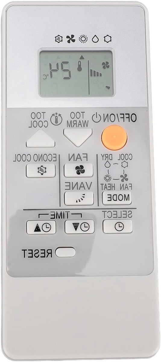 Universele Airconditioner Afstandsbediening voor MSZ HR25VF, HR35VF, HR42VF en HR50VF - Vervangende AC Remote Control met Eenvoudige Instellingen en Betrouwbare Prestaties