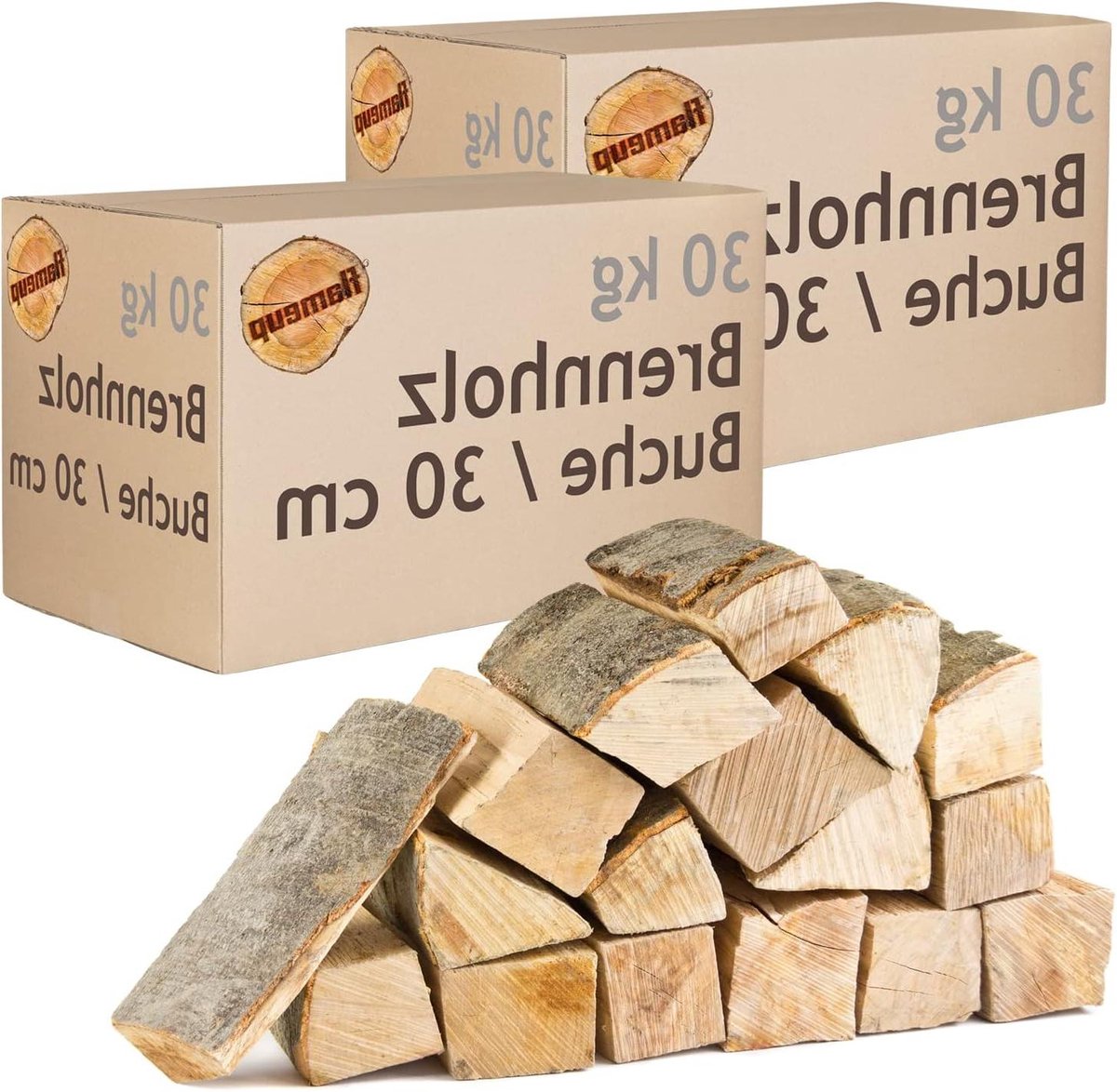 Beuken Haardhout - Houtblokken Ovenhout - Open Haard Stoken - Grof Gekloofd - 60 kg - Natuurlijk