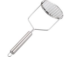RVS Aardappelstamper Geschikt voor Vaatwasser - Perfect voor Romige Aardappelpuree en Groentepuree (25 x 10 cm)