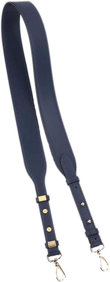 Verstelbare Schouderband van PU Leer voor Dames - Brede Schouderriem met Metalen Gesp voor Handtassen en Crossbody Tassen - DIY Accessoires in Donkerblauw