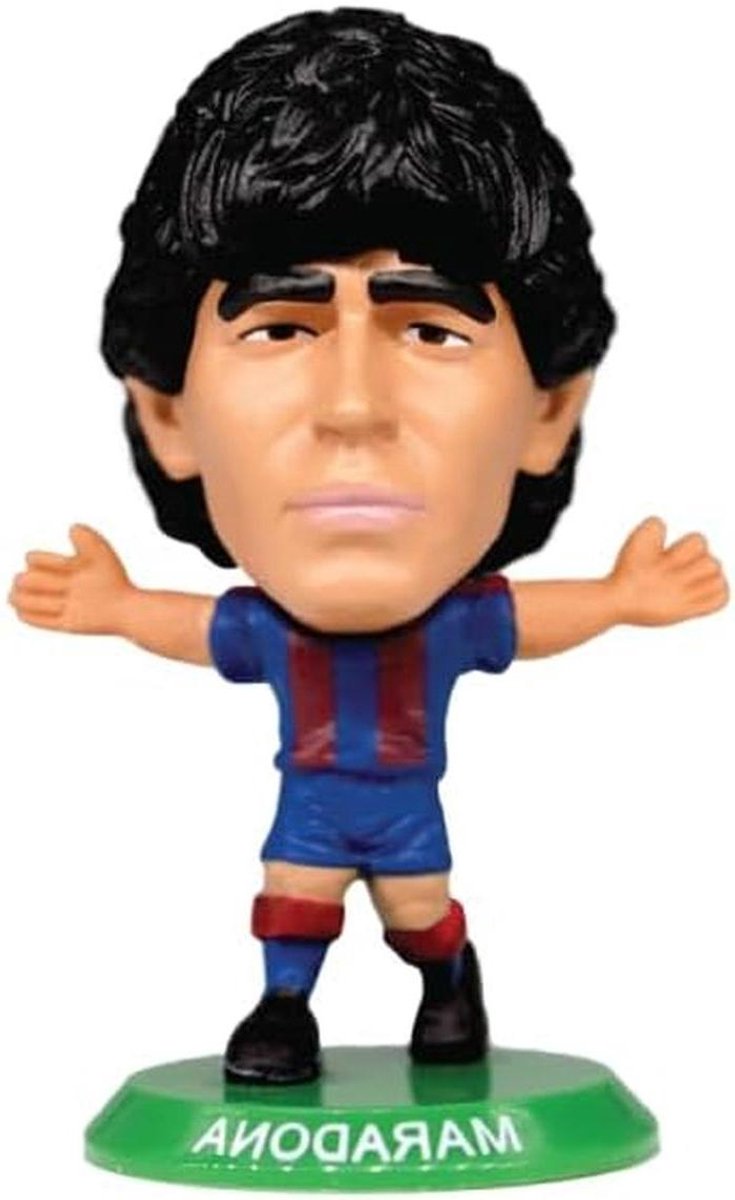 Voetbalfiguur Maradona - Club icoon - Verzamelen en display - Handgemaakt detail - 6 cm figuur - Multicolor