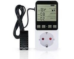 Thermostaat temperatuurregelaar stopcontact 230V voor verwarming koelkast kas reptielen terrarium
