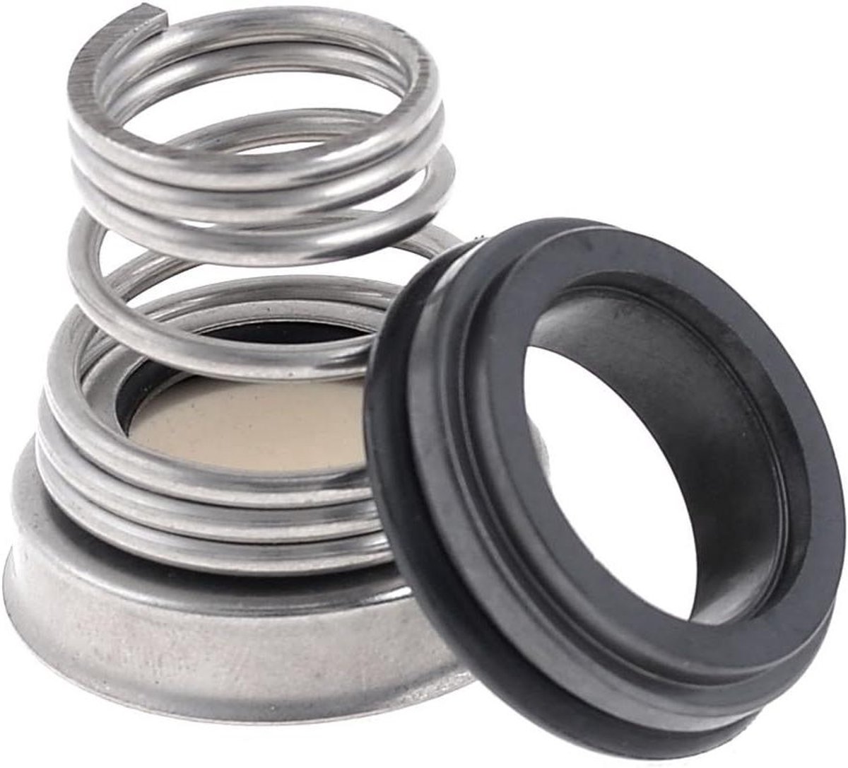 Mechanische Afdichting - Pompafdichting - Waterpomp Reparatie - Keramische Basis - 16 mm - Zwart Zilver