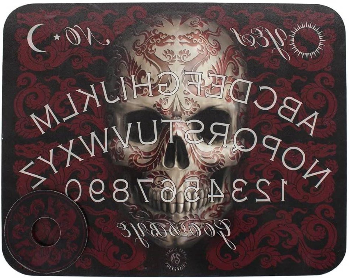 Ouija Bord - Spirit Board - Entertainment - Gedetailleerd Afgewerkt - 39 x 305 cm - Zwart