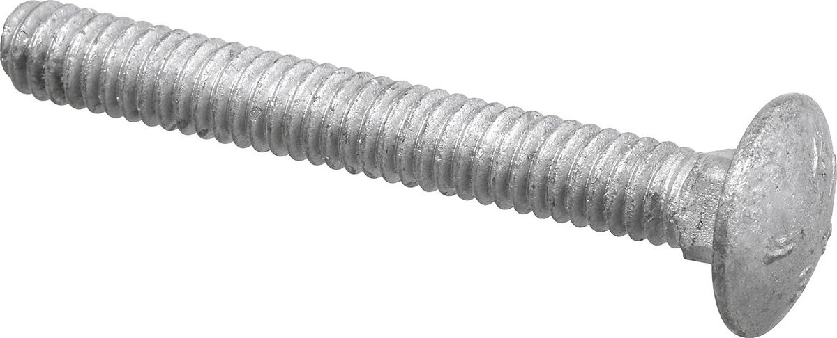 Slotschroeven - Wagenbouten - Hout Bevestigen - Zelfborgend Vierkant - 1/4 x 1-1/2 Inch - Zilver