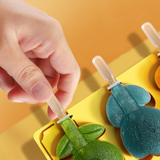 Herbruikbare siliconen ijsvormen voor bloemen, ideaal voor het maken van ijslolly's, snoep en cakesicles in verschillende kleuren en vormen — afbeelding 2
