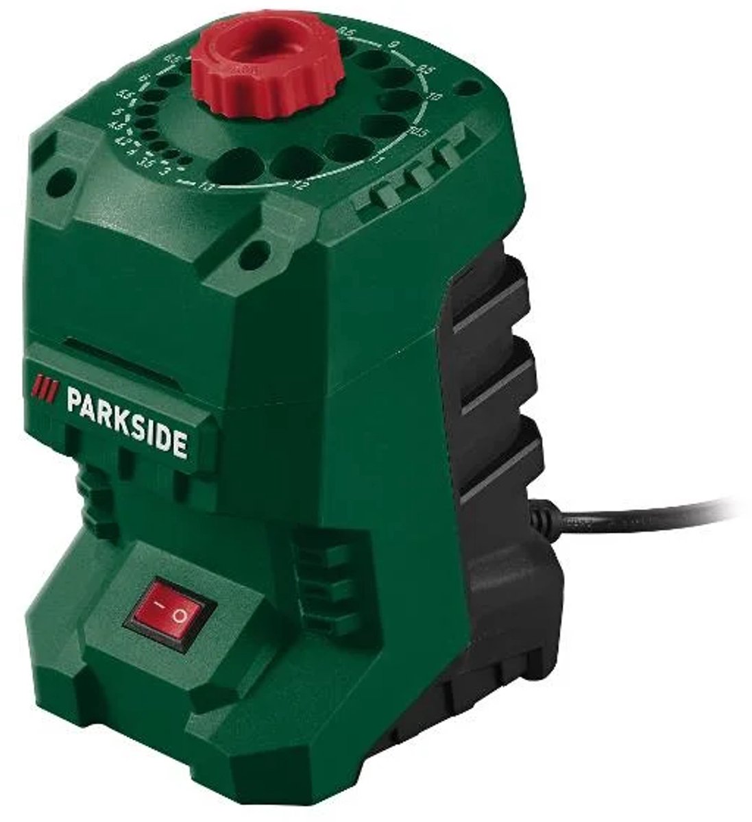 PARKSIDE® Boorslijper - Vermogen: 95 W - Stationair toerental: 1350 min¹ - Geschikt voor: boor van 3,0/13,0 mm - Inbegrepen accessoires: 2x slijpsteen (1x voorgemonteerd)