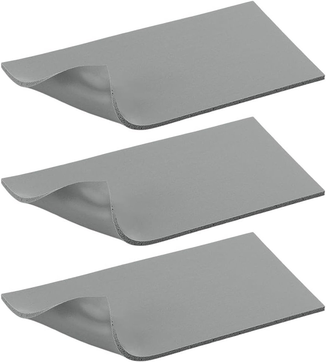 3 Stuks Siliconen Heat Press Mat, 19.8x10x0.3cm Dubbelzijdige Beschermpad voor Vinyl, HTV en Transfer Crafting