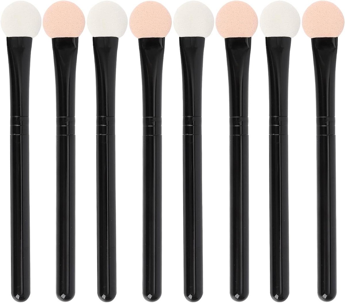 Oogschaduw Applicators - Make-up Borstels - Make-up Aanbrengen - Dubbelzijdige Spons - 8 Stuks - Zwart