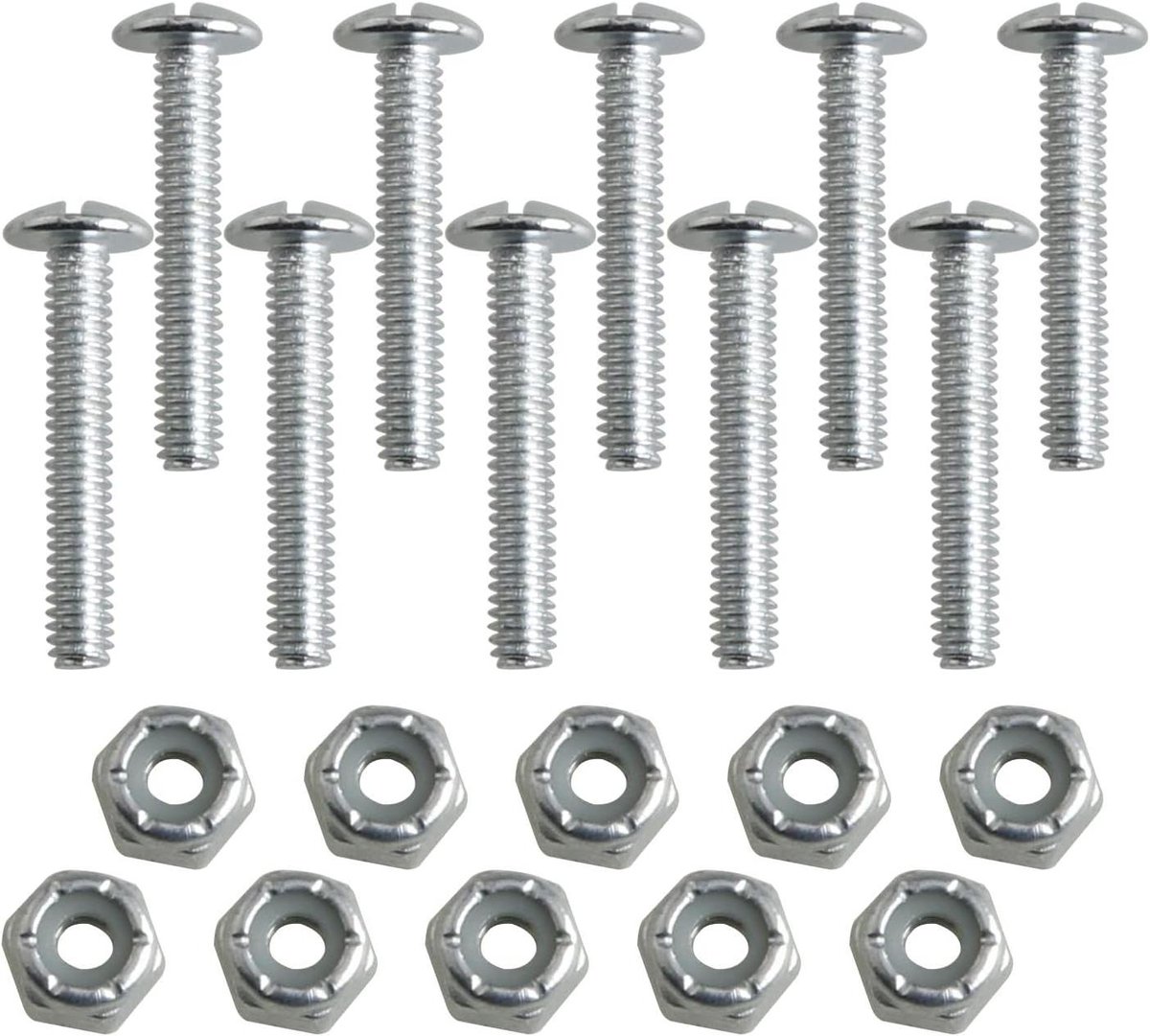 Tafelvoetbal Onderdelen - Reserveonderdelen Tafelvoetbal - Tafelvoetbal Reparatie - Hoogwaardig Metaal - 1 1/4 Inch Schroef - Zilver