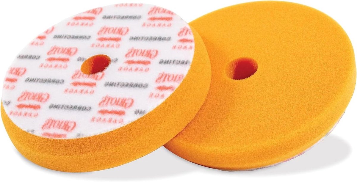 Polijstpads Set - Schuim Pads - Auto Polijsten - Open Cel Schuim - Set van 2 - Oranje