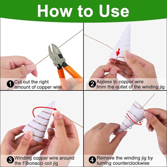 Elektrocultuur Koperen Tuinantenne - Gereedschap van koperdraad voor elektrocultuurtuinieren - Mal voor koperdraadantennes (2 stuks) van Merkloos	 — afbeelding 3