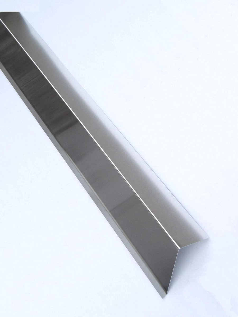Dakrandafwerking Aluminium - Gevelplaat Hoekplaat - Dakranden Beschermen - Schilderbaar Natuurlijk Aluminium - 100x185x2000mm - Zilver