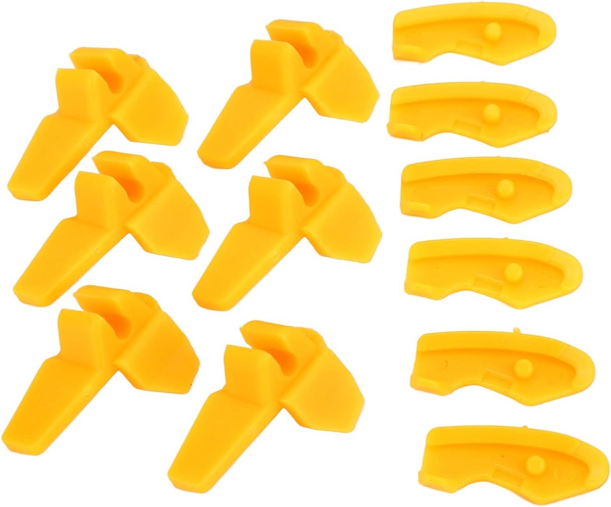 10 Stuks Universele Beschermkappen voor Bandenwisselaars - Plastic Gele Onderdelen voor Montage en Demontage van Banden, Rim Bescherming en Accessoires voor Bandenmachines