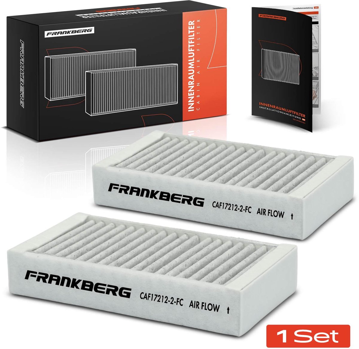 Frankberg 2x interieurfilter actieve kool voor BMW