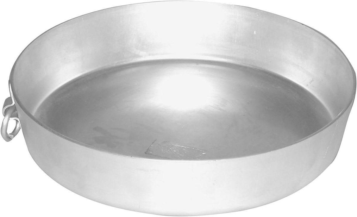 Bakvorm met ring - Taartvorm rond - Cakes bakken - Voedselveilig aluminium - 32 cm diameter - Grijs