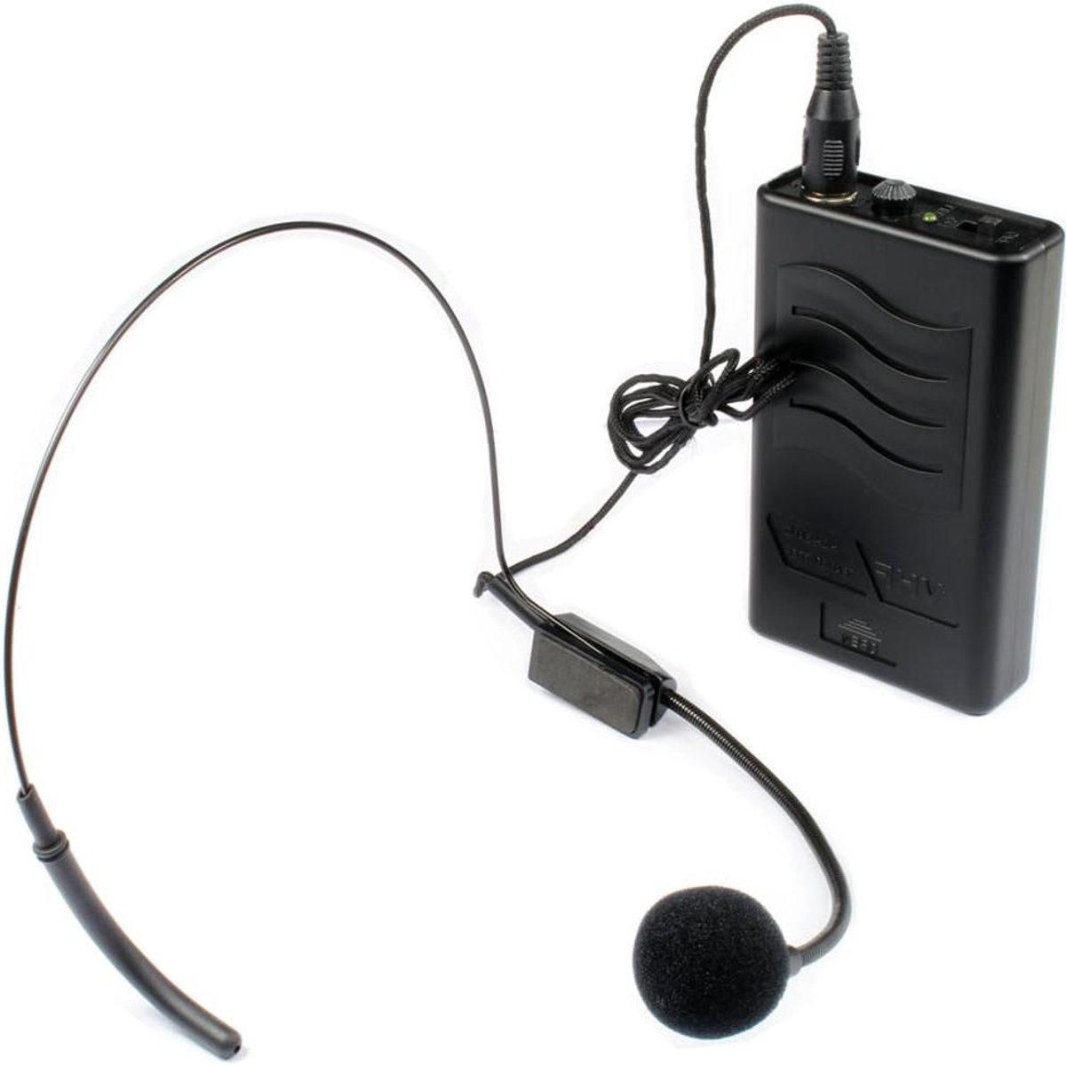 Draadloos Microfoonsysteem - Nekband Zender - Handsfree Geluid - Unidirectioneel Patroon - 998 gram - Zwart