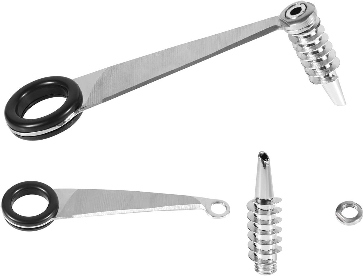 2Pc Spiral Cutter - RVS Handmatige Groentecutter voor Aardappelen en Komkommers, Eenvoudig in Gebruik en Compact voor Keukenaccessoires