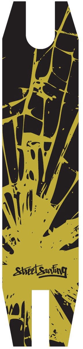 Street Surfing - Torpedo Stuntstep - Cracked Yellow - 100mm Wielen