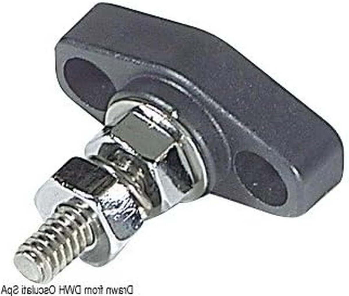 Paalverbinding Mini - Kruising Post - Bedrading Watersport - Compact Ontwerp - 40 x 20 mm - Zilver